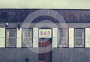 Retro Grungy Urban Bar