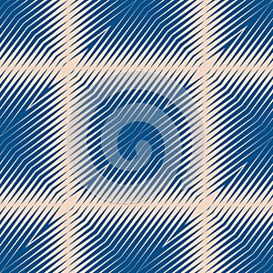 Retro halftone seamless pattern. Vector geometric texture with diagonal lines