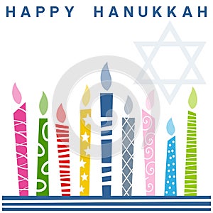 Retro Happy Hanukkah Card [1] photo