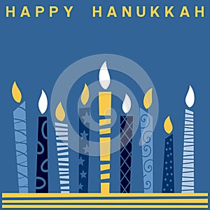 Retro Happy Hanukkah Card [2] photo