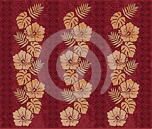 Retro Hawaiian pattern