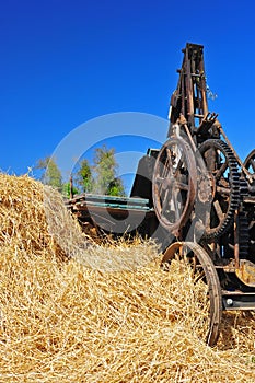 Retro Hay Bailer photo