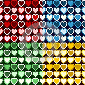 Retro Heart Pattern