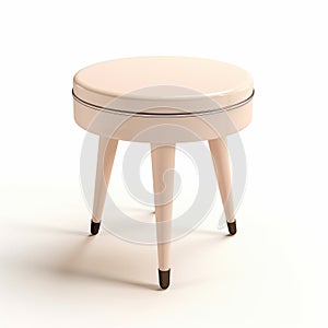Retro Hollywood Chair Stool In Blush - 3d Renderings