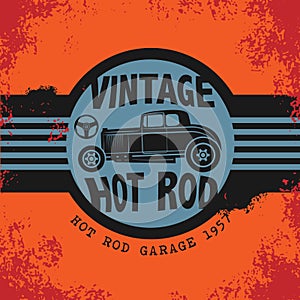 Retro Hot Rod poster