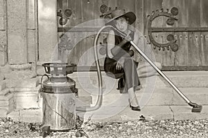 Retro housekeeper dreaming