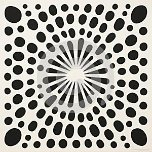 Retro-inspired Honeydew Art Print With Geometric Shapes Design photo