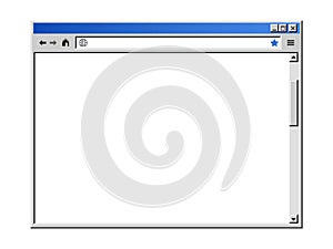 Retro internet browser window photo