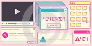 Retro internet system elements