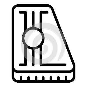 Retro kantele icon outline vector. Music guitar