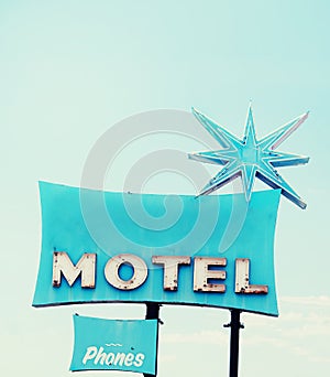 Retro kitsch motel sign