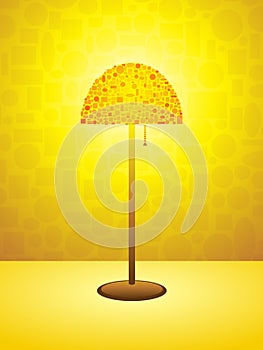 Retro lamp background