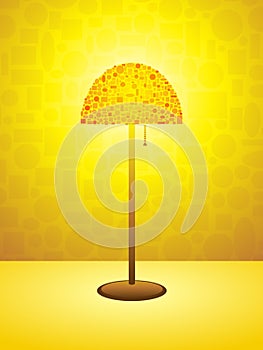 Retro lamp background