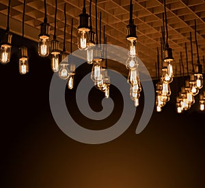 Retro lamp background