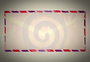 Retro letter envelope
