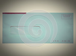 Retro letter envelope