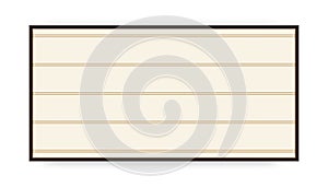 Retro lightbox vector banner horizontal orientation