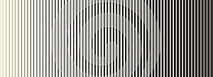 Retro linear halftone gradation texture. Parallel repeating stripe transition background. Fading thick to thin line