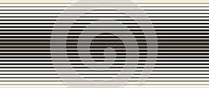 Retro linear halftone gradation texture. Parallel repeating stripe transition background. Fading thick to thin line