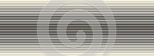 Retro linear halftone gradation texture. Parallel repeating stripe transition background. Fading thin to thick line