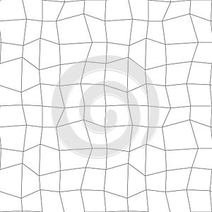 Retro Lineart Pattern. Vector seamless outline background.