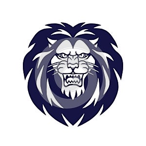 Retro Lion Logo Template, Tattoo Design