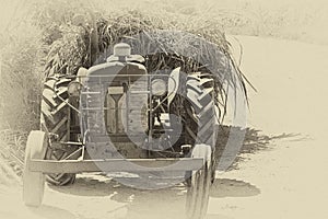 Retro Loaded farm tractor