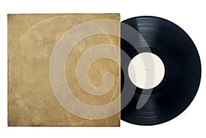 Retro Long Play Vinyl Record with Sleeve.