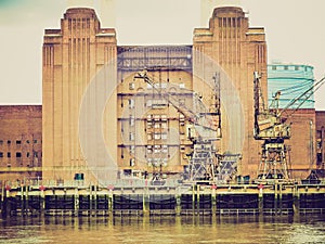 Retro look Battersea Powerstation London