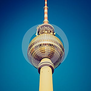 Retro look Berlin Fernsehturm