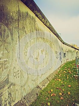 Retro look Berlin Wall