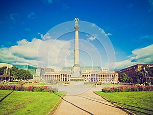 Retro look Schlossplatz (Castle square), Stuttgart