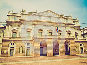 Retro look Teatro alla Scala, Milan