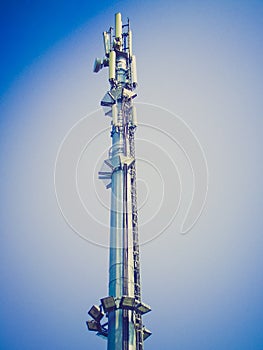 Retro look Telecommunication aerial tower