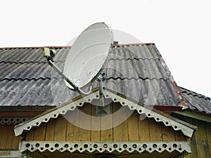 Retro looking satellite dish