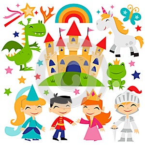 Retro Magical Fairytale Kingdom Set