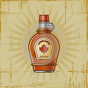 Retro Maple Syrup Bottle