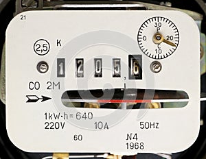 Retro measuring instrument of electric energy