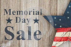 Retro Memorial Day sale message