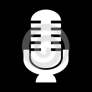 Retro microphone icon