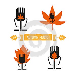 Retro microphone icon