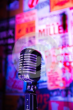 Retro Microphone Jazz Club