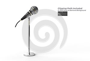 Retro microphone music award model template, karaoke, radio Pen Tool Created Clipping Path Included in JPEG Easy to Composite