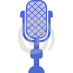 Retro microphone vector vintage radio mic icon