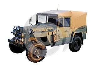 Retro military 4x4 car WW2 period