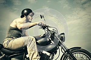 Retro Motorbiker