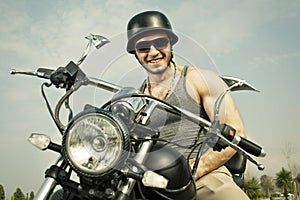 Retro Motorbiker