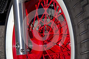 Retro Motorcycle Wheel