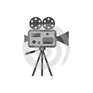 Retro movie projector icon