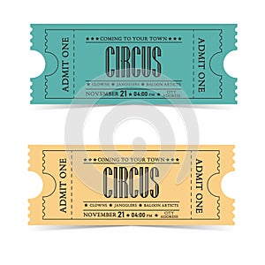 Retro movie vector ticket cirkus photo